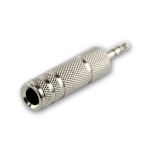 Adaptador Hembra Estéreo de 1/4 a Plug de Audio Estéreo 3.5mm, Metálico - Image 2