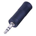 Adaptador Hembra Plug de Audio Estéreo 1/4 a Plug 3.5mm
