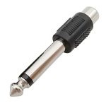 Adaptador RCA Hembra a Plug de Audio Mono 1/4
