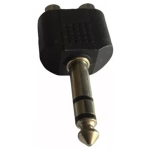 Adaptador 2 RCA Hembra a Plug de Audio Estéreo 1/4