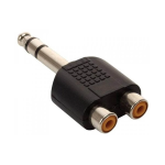 Adaptador 2 RCA Hembra a Plug de Audio Estéreo 1/4 - Image 2