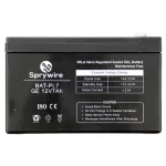 Batería Sellada Recargable, 12VDC 7A, Sprywire