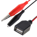Cable con Pinzas Tipo Lagarto a USB Hembra - Image 2