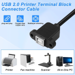 Cable USB Tipo B Hembra a Terminales de Tornillo - Image 4