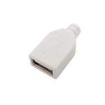 Conector USB Hembra 4 Pines con Cubierta de Plástico Blanco - Image 2
