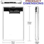 Enclosure HDD Sata y SSD de Plástico para Disco Duro 2.5″ USB 3.0, Soporta 4 TB, Transparente - Image 2