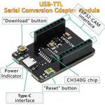 Shield USB Tipo C para ESP32 Cam - Image 4