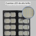 Lampara Led Solar de 2500W para Exteriores con Control Remoto - Image 2