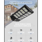 Lampara Led Solar de 2500W para Exteriores con Control Remoto - Image 4