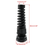 Prensaestopas NPT de 1/2" con Alivio de Tensión, Impermeable IP68 con Tuerca de Seguridad Ajustable - Image 4