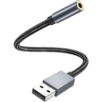 Adaptador de Audio USB a Jack Hembra 3.5mm