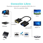 Adaptador DVI a VGA, Color Negro - Image 4