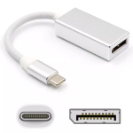 Adaptador USB Tipo C a DisplayPort, Plateado