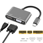 Adaptador USB Tipo C a VGA Hembra y HDMI - Image 2