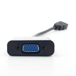 Adaptador HDMI Macho a VGA Hembra con Cable de Audio y de Alimentación, Color Negro - Image 2