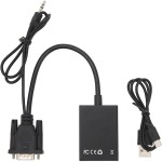 Adaptador VGA a HDMI, HD 1080P con Cable de Audio