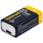 Batería Recargable 9VDC 1500mAh, USB Tipo C - Image 2