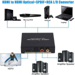 Extractor de Audio HDTV de 1080P a HDTV/Óptico Toslink(SPDIF)/RCA(L/R) - Image 6
