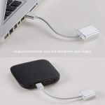 Tarjeta de Sonido USB 7.1 Canales, Plateado - Image 2