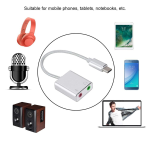 Tarjeta de Sonido USB 7.1 Canales, Plateado - Image 3