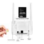 Router Inalámbrico 300Mbps, Compatible con Tarjeta Sim 4G LTE, Color Blanco + Batería, CP106 (Solo Chip Tigo) - Image 2