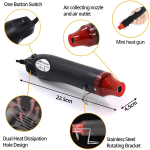 Kit de 300 Terminales Termoretráctiles de Alta Seguridad para Empalmar Cables + Pistola de Calor 120VAC, 300W - Image 2