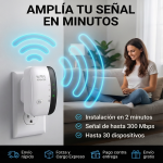 Repetidor WiFi de 300 Mbps, Color Blanco - Image 8