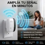 Repetidor WiFi de 300 Mbps, Color Blanco