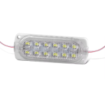 Módulo de 12 Led Ovalados Impermeables, 2.4W 12VDC, Color Blanco