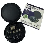 Cable de Datos Multifuncional de 60W con Carga Rápida para Android y iPhone