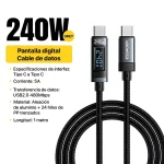 Cable de Carga Rápida USB-C de 240W - Image 2