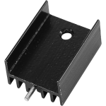 Disipador de Calor Color Negro para Transistores TO-220, 2.4×2.5×1.6 cm