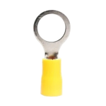 Terminal Eléctrica de Argolla, Color Amarillo para Cable 10-12AWG, RV5.5-10