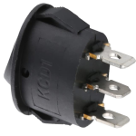 Switch Rocker On-Off Ovalado Negro, 250VAC 10A - Image 2