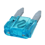 Mini Fusible Automotriz 15A, Color Celeste