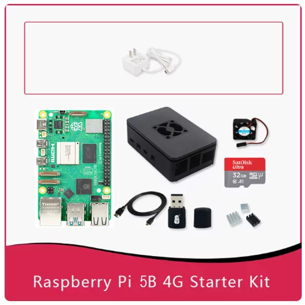 Set Raspberry Pi 5 de 4GB RAM - ELECTRÓNICA GUATEMALA OXDEA