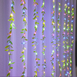 Cortina de 200 Luces Multicolor Tipo Hoja para Decoración