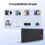Power Bank 10000 mAh, 5VDC 2A, 22.5W, Color Negro, GAR264 - Image 3
