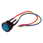 Switch de Balancín de 1 Polo, 1 Tiro, 2 Posiciones, 3 Pines, con Cable, Color Azul, IS-EC-IR1216BLU