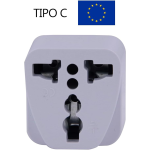 Adaptador Clavija Universal a Europeo 16A 250V, Color Marfil, P-522 - Image 2