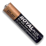 Pack de 4 Baterías de Carbon AAA, ROYAL Plus