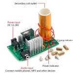Mini Bobina de Tesla 15W, 15-24VDC 2A, para Armar - Image 3