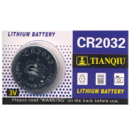 Batería Tipo Botón CR2032 3V, TIANQIU