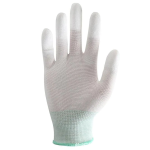 Par de Guantes Antiestáticos de Poliéster Talla S, Color Blanco/Verde - Image 2