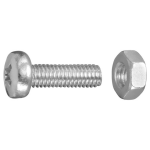 Tornillo Milimétrico M3 x 8 mm con Tuerca M3