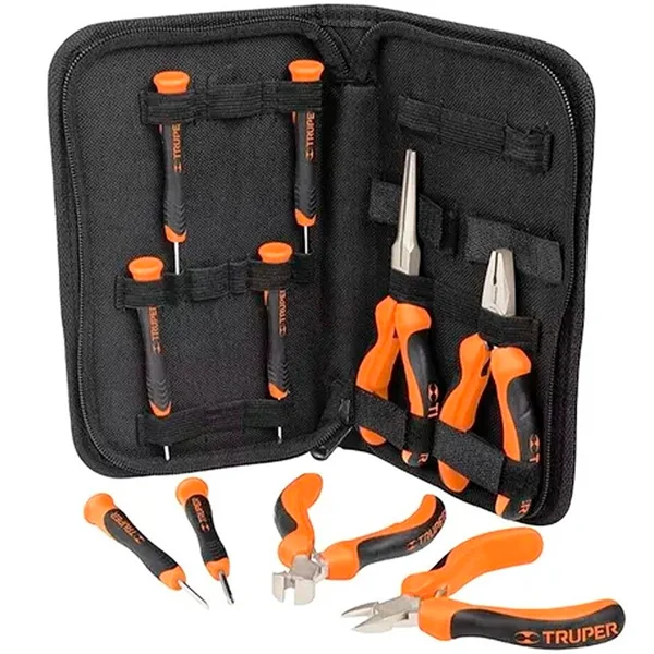18200A Juego 6 Desarmadores de Joyero y 4 Mini Pinzas Comfort Grip - Image 1