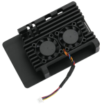 Carcasa de Aluminio para Raspberry Pi 5, Color Negro