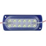 Módulo de 12 Led Ovalados Impermeables, 2.4W 12VDC, Color Azul