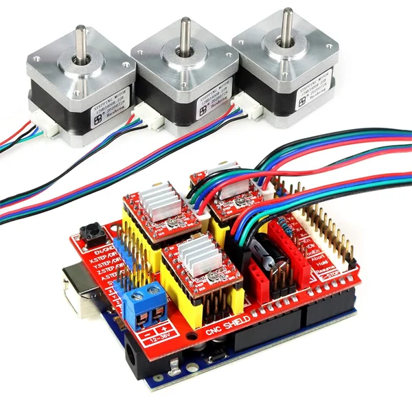 KIT-CNC Kit CNC con 3 Motor Nema 17 17HS8401 - Image 1