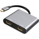 Adaptador Tipo C 4 en 1, USB, Tipo C 2 y HDMI 4K